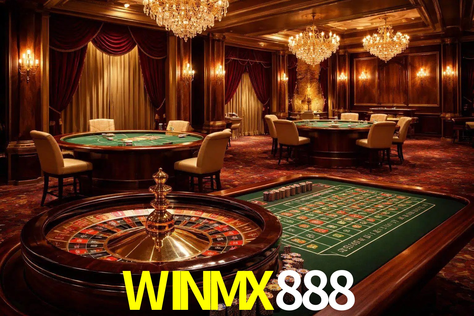 Una escena premium de mesa de casino en vivo con cartas, elementos de ruleta y un ambiente pulido de estudio de transmisión.